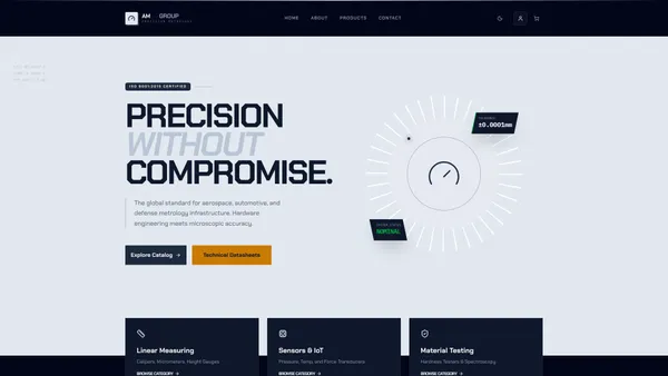 Industrial Metrology E-Commerce Platform (Next.js 15)