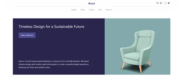 Aura: E-commerce Website