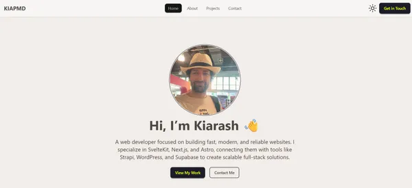 Personal Portfolio Website (Astro)