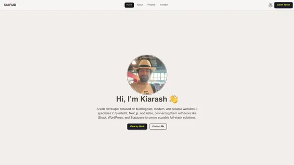 Personal Portfolio Website (Astro)