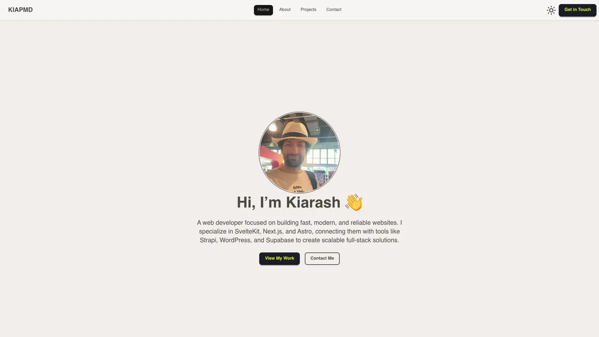 Personal Portfolio Website (Astro)