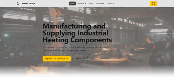 Thermo Group: Industrial Heating Components Website